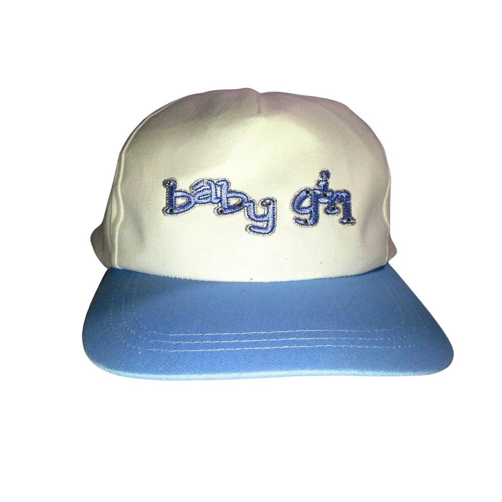 Women's Baby Girl Blue White Strapback Trucker Baseball Hat Cap Size
